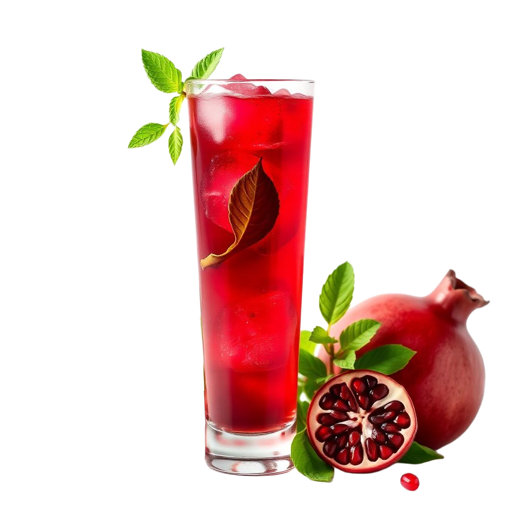Pomegranate Basil Drink